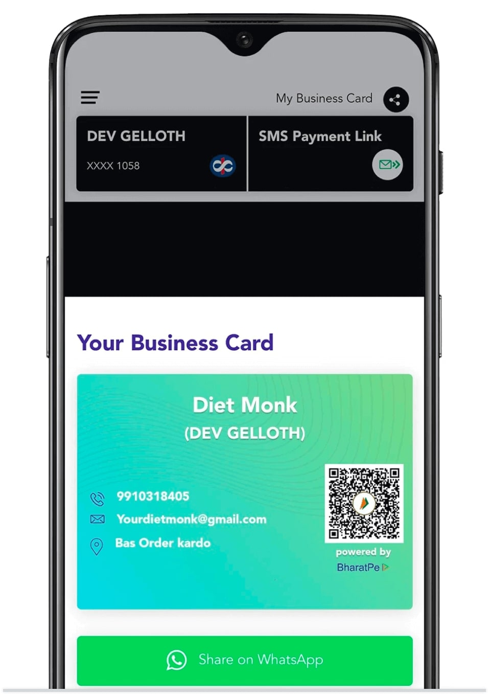Scan Bank Card